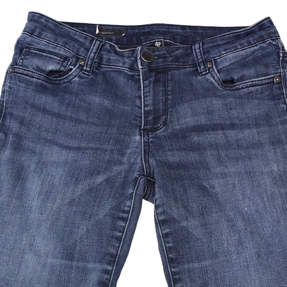Kut from the Kloth Baby Bootcut Jeans Dark‎ Wash Blue Mid Rise Stretch 4P - Picture 2 of 10